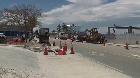 Estero Blvd. reopens while crews work on gas line
