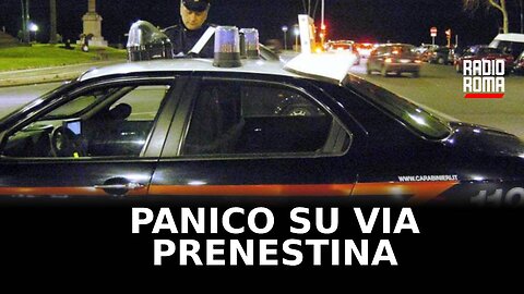 A bordo di un SUV senza patente, panico su via Prenestina