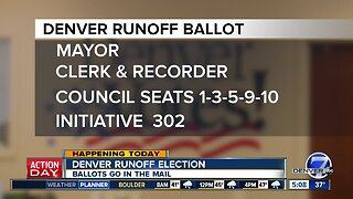 Ballots go in the mail today for Denver's runoff election
