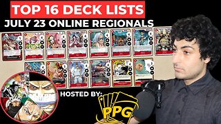 One Piece Card Game: Top 16 Deck Lists | PPG Webcam Regionals on July 23 (OP03)