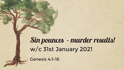 Sin pounces - murder results!