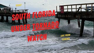 Today 🚨 South Florida under tornado watch #live from South Florida