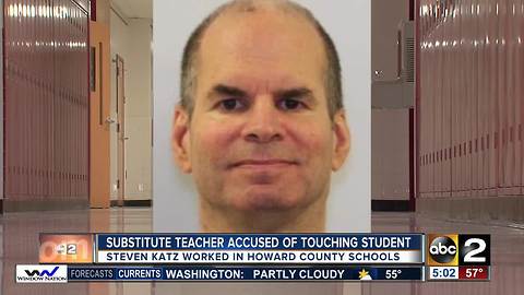 Substitute teacher charged with touching student, taught in Howard Co. Schools