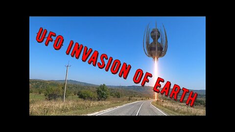 watch the UFO invasion of the city!huge UFOs descend to earth war or peace?they're from the moon