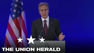 Secretary of State Blinken Holds a Press Conference in Germany at G7 Foreign Ministers Meeting