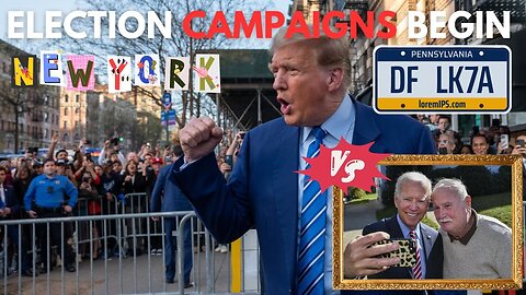 Election Excitement - Trump Visits Harlem Nyc Vs President Biden Hometown Scranton, Pa