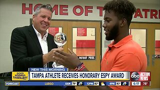 Tampa athlete N’Jhari Jackson wins honorary ESPY Award