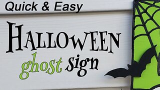 Halloween Ghost Sign | Scroll Saw Project | Fun Crafts | Woodworking