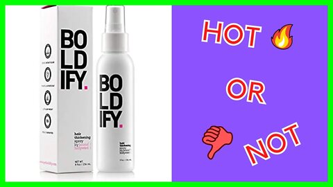 BOLDIFY Hair Thickening Spray (REVIEW)