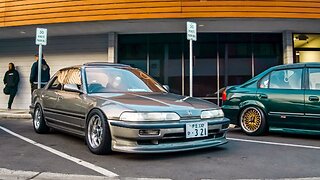 PERFECT Stance On This Honda Integra ZXI at Honda Spot Cars & Coffee!!