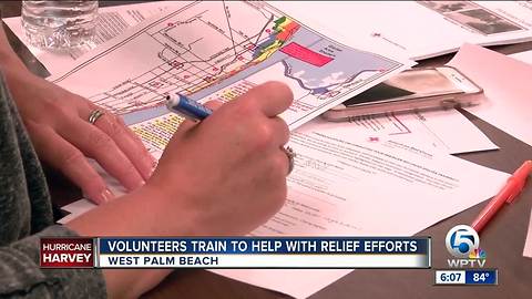 Volunteers train to help with relief efforts