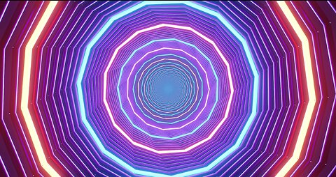 👍 vj loop background 4k (VJLOOP NEON tunnel)