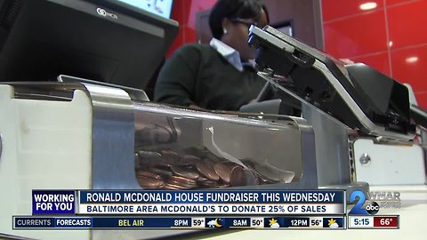 Ronald McDonald House Fundraiser this Wednesday