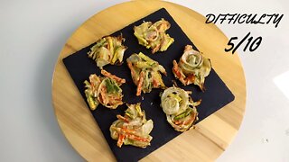 How to make vegetable fritters in the oven