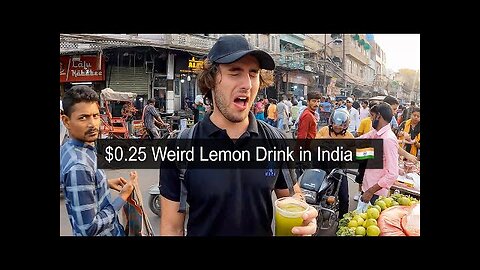$0.25 Weird Drink in India 🇮🇳