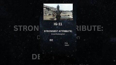 Star Wars Character Spotlight: IG-11 #shorts