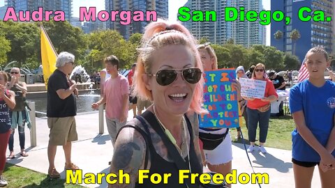 Audra Morgan - March For Freedom - San Diego, Ca.