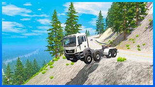 TruckFails | Cliff Drops - Experiment #226 | BeamNG.Drive |TrucksFails