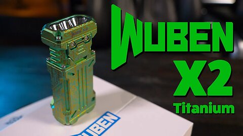 Unconventional design, incredible functionality! Wuben X2 now in titanium!