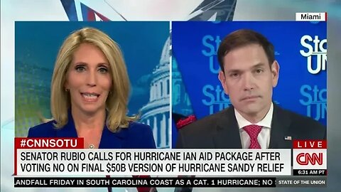 Senator Rubio Joins CNN's State of the Union to Discuss Hurricane Ian