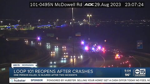 Loop 101 reopens after two crashes in Scottsdale area
