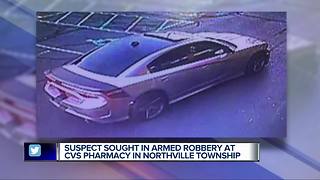 Suspect sought in armed robbery at CVS Pharmacy in Northville Township