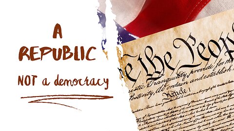 A Republic. NOT a Democracy