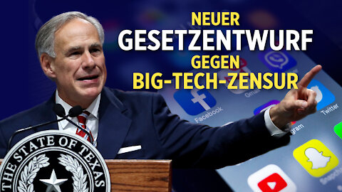 Texas will gegen Big-Tech-Zensur vorgehen | Trump-Unterstützer entfalten „Trump 2024“ Fahne