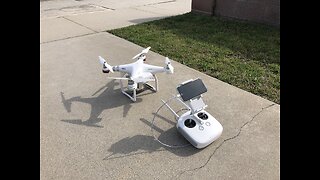 DJI Phantom 3 Advanced drone going for a whirl