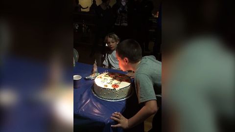 Kid Spits On Prank Birthday Candles