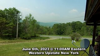 Smoke in NY From The Eastern Canada Wildfires - June 6th 2023