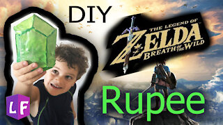 DIY: Paper Mache Zelda Rupee