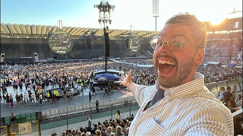 Before the Coldplay Concert at the King Baudouin Stadium in Brussels