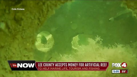 Artificial reef to be placed in the Gulf to help marine life