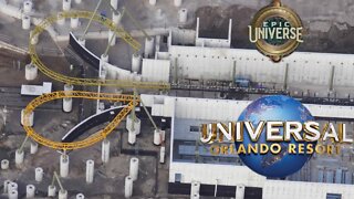 Track Installed For Hub Coaster! | Epic Universe! | Universal Orlando Resort