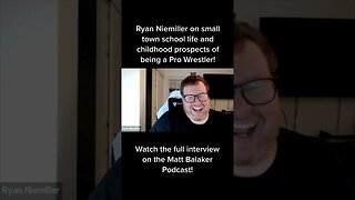 Comedian Ryan Niemiller on Small Town School Life and Childhood Prospects of Pro Wrestling #shorts