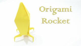 How to Make Origami Rocket (Designed by easy origami)