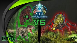 Official Alpha Broodmother Boss Fight Using 5 Megatherium And A Yutyrannus! Ark Survival Ascended