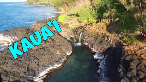 Kauai Hawaii Queens Bath | Beaches | Waterfalls | Hiking | Hanalei | Drone