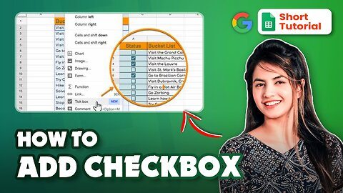 📊✅ **How to Add Checkboxes in Google Sheets !** 🚀🗂️