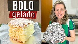 BOLO GELADO DE COCO - SUPER MACIO E MOLHADINHO NA MEDIDA CERTA - Muito fácil e prático