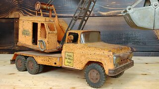 Tonka Mobile Crane Restoration antique vintage Restore