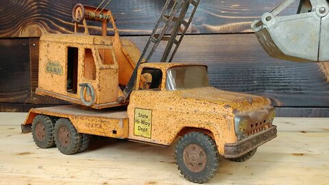 Tonka Mobile Crane Restoration antique vintage Restore