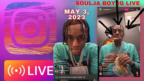 SOULJA BOY IG LIVE: Soulja Boy ReActs To Ralo Snitching Allegation (03/05/23) Full Live