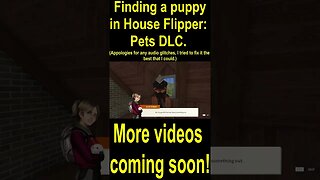 Finding a puppy in House Flipper: Pets DLC