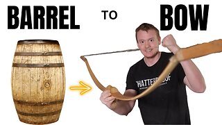 I turned a whiskey barrel into horse bow!