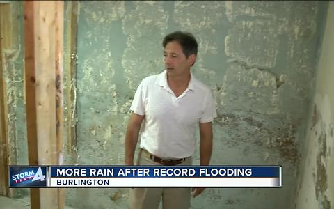 Burlington residents fear deja vu as rain pours following floods
