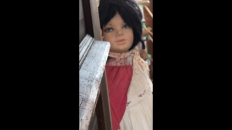 Creepy thrift store doll