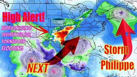 This Just Got Serious, Hurricane Winds, Tornadoes, Destructive Hail & More! - The WeatherMan Plus