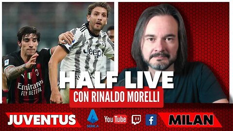 JUVENTUS-MILAN 🎙️ il commento al primo tempo di Serie A con Rinaldo Morelli | HALF LIVE